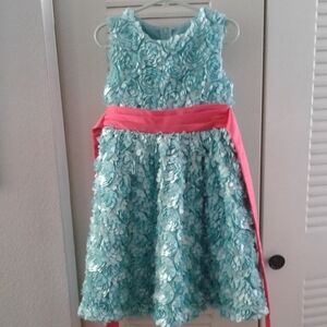 Rare Editions Green A-Line Sundress for Special Occasions